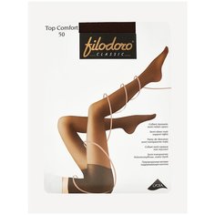Колготки Filodoro Top Comfort, 50 den, профилактический класс компресии, размер 4, cappuccio Filodoro®