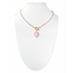 Колье Strekoza Collection, длина 40 см, розовый
