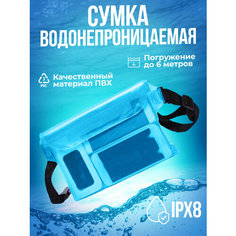 Чехол поясная , фактура термостежка, голубой Nova Sol