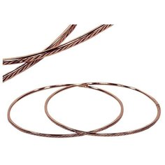 Серьги конго The Jeweller, серебро, 925 проба, золочение, размер 50 мм, , золотистый