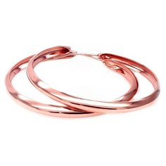 Серьги конго The Jeweller, серебро, 925 проба, золочение, размер 40 мм, , золотистый
