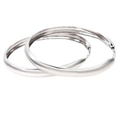 Серьги конго The Jeweller, серебро, 925 проба, родирование, размер 30 мм, , серебристый