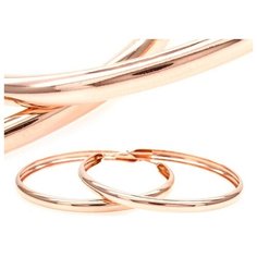 Серьги конго The Jeweller, серебро, 925 проба, золочение, размер 40 мм, , золотистый