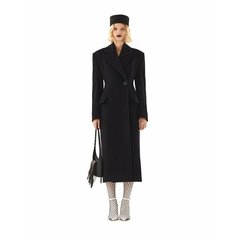 Пальто sorelle era Kiki Replica Coat Black (Black, L), размер L, черный