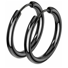 Серьги конго DG Jewelry, черный