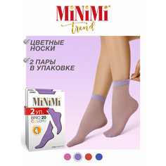 Носки MiNiMi, комплект, 20 den, 4 пары, размер 0 (one size), lilla