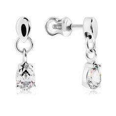 Серьги пусеты VALTERA, серебро, 925 проба, , серебристый
