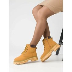 Ботинки тимберленды, размер 36, Желтый Elena Moda