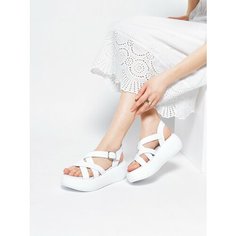 Босоножки Belwest женские кожанные летние, размер 40, белый