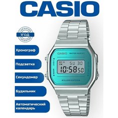 Наручные часы CASIO, серебристый/голубой