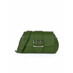 Сумка кросс-боди Di Gregorio, фактура зернистая, зеленый