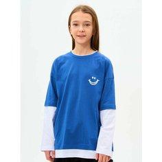 Лонгслив PLAYOWO, размер 128-134, индиго