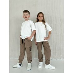 Брюки Moda Wear, размер 116, бежевый
