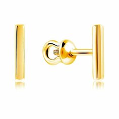 Серьги пусеты VALTERA, серебро, 925 проба, , золотистый