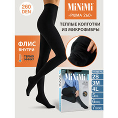 Колготки MiNiMi Piuma, 260 den, профилактический класс компресии, размер 2-3, черный