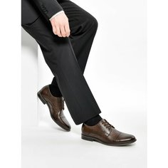 Полуботинки броги Belwest мужские из натуральной кожи, размер 43, кофе