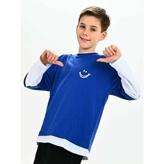 Лонгслив PLAYOWO, размер 140-146, индиго