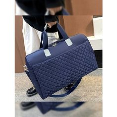 Сумка дорожная , 19х30х48 см, ручная кладь, синий Без бренда