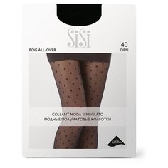 Колготки Sisi Pois All Over, 40 den, размер 1-2, moka