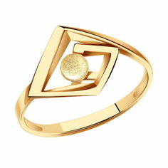 Кольцо Diamant online, красное золото, 585 проба, размер 18.5