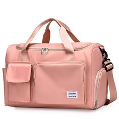 Сумка дорожная , 25х29х47 см, ручная кладь, персиковый Bsbags