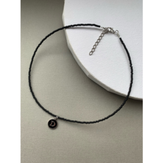 Чокер SIDORINA SOFIA ACCESSORIES, бисер, длина 35 см, черный