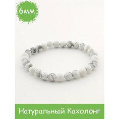 Браслет RockStore, кахолонг, размер 18 см, размер L, белый