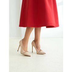 Туфли лодочки Velvet, размер 35, бежевый