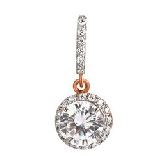 Подвеска The Jeweller, красное золото, 585 проба, фианит, золотистый, серебристый