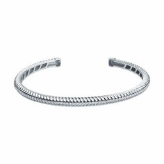 Браслет Diamant, серебро, 925 проба, родирование, фианит, длина 17 см.