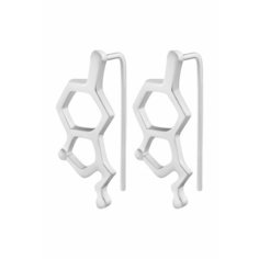 Серьги OTOKODESIGN, серебристый
