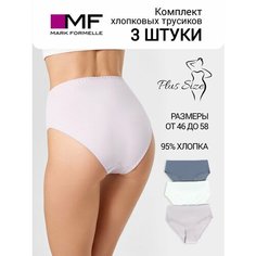 Трусы MARK FORMELLE, комплект из 3 шт., размер 102, сиреневая полоска