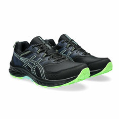 Кроссовки ASICS GEL-VENTURE 9, размер 10,5 US 44.5 EUR 28.2 CM, черно-зеленый