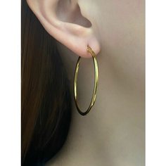 Серьги конго, размер 33 мм, золотой Stasy CA