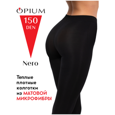 Колготки Opium черные из микрофибры 150 den, 150 den, размер 4, nero