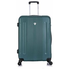 Чемодан Lcase Bangkok, 92 л, размер L, темно-зеленый