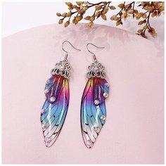 Серьги с подвесками, серебряный Murmure Shop
