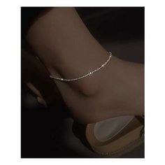 Браслет, размер 19 см, серебристый Top Mod