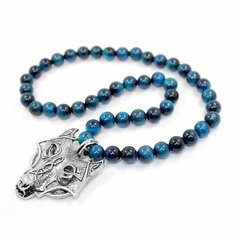 Браслет-нить Handinsilver ( Посеребриручку ), соколиный глаз, 1 шт., размер 32 см, диаметр 6 см, синий
