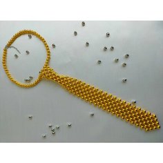 Чокер, длина 40 см, золотистый Nataly Beads