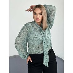Блуза Sofi & Co, размер 54, фисташковый