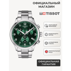 Наручные часы TISSOT, серебристый/зеленый