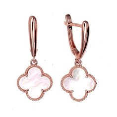 Серьги The Jeweller, красное золото, 585 проба, перламутр, , золотистый
