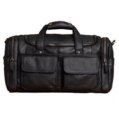 Сумка дорожная , 24 л, 46х26х20 см, ручная кладь, черный матовый Nip Mens bag