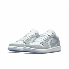 Кроссовки NIKE Air Jordan 1 Low, размер 7(w) US, wolf grey