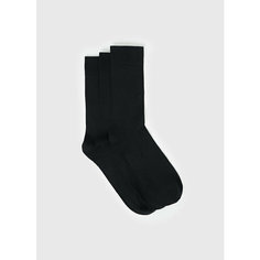Носки OSTIN MN674BO02, комплект, 3 пары, размер 30-31, черный