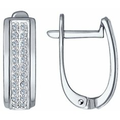 Серьги Яхонт, белое золото, 585 проба, бриллиант, , бесцветный