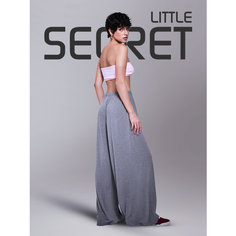 Брюки палаццо Little Secret, размер L-XL, серый меланж