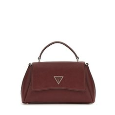 Сумка GUESS, фактура зернистая, коричневый