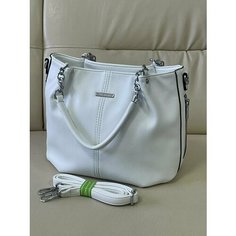 Сумка Baliviya, фактура гладкая, белый